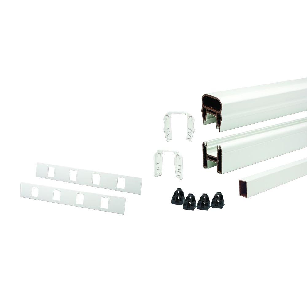 Trex Transcend 91.5 in. Composite Classic White Horizontal Rail Kit