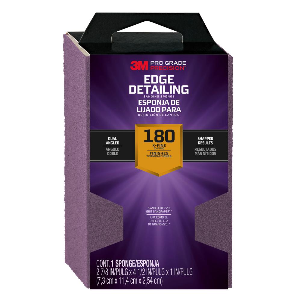 3M 2.875 in. x 4.875 in. x 1 in. 120 Grit Fine Angled Drywall Sanding