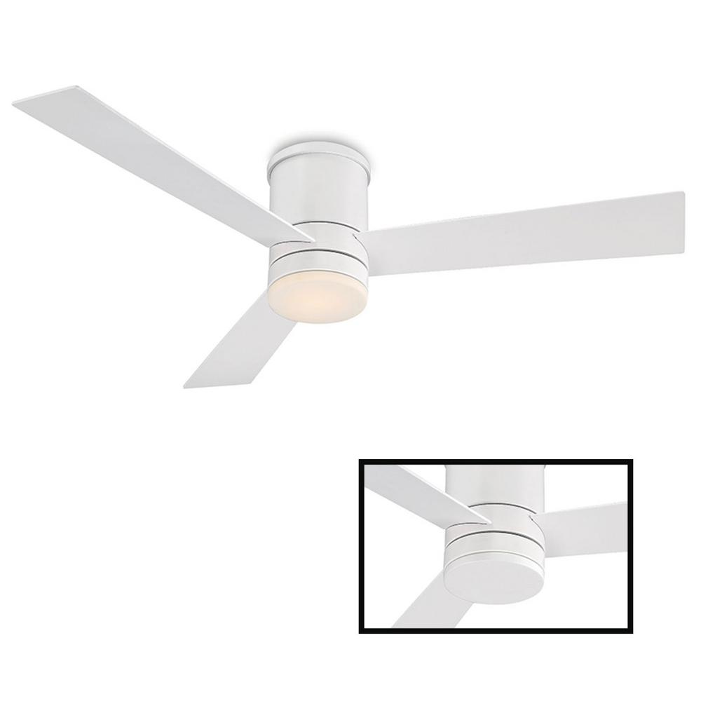 white flush mount ceiling fan with light