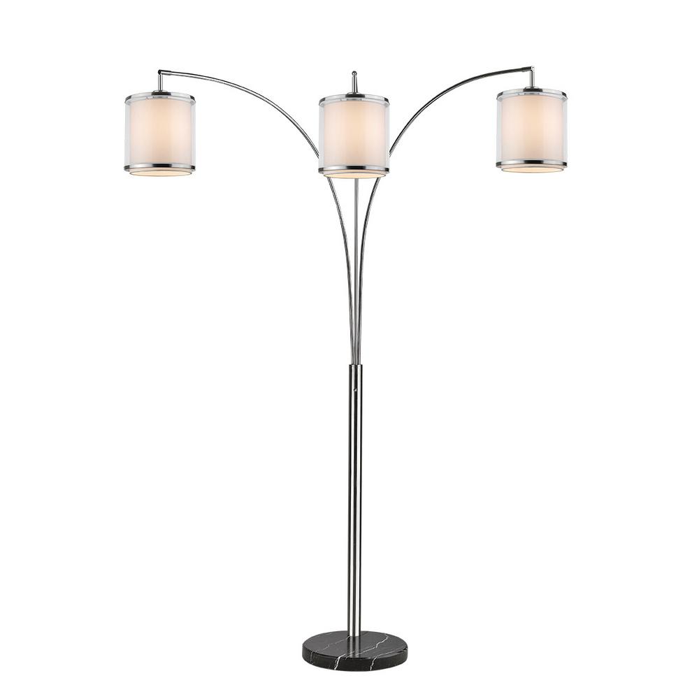 Trend Lighting Lux 81 In 3 Light Brushed Nickel Adjule Tree Light Brushed Nickel Adjule Tree