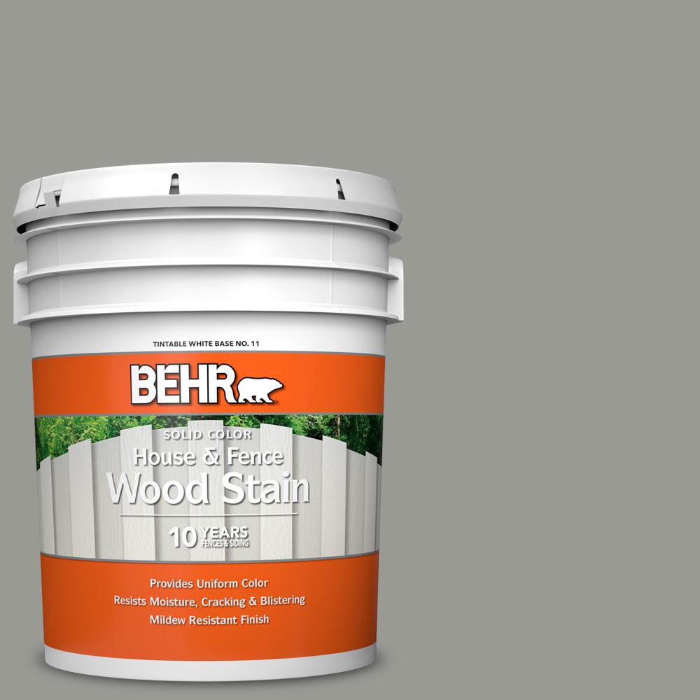 BEHR 5 gal. SC143 Harbor Gray Solid Color House and Fence Exterior