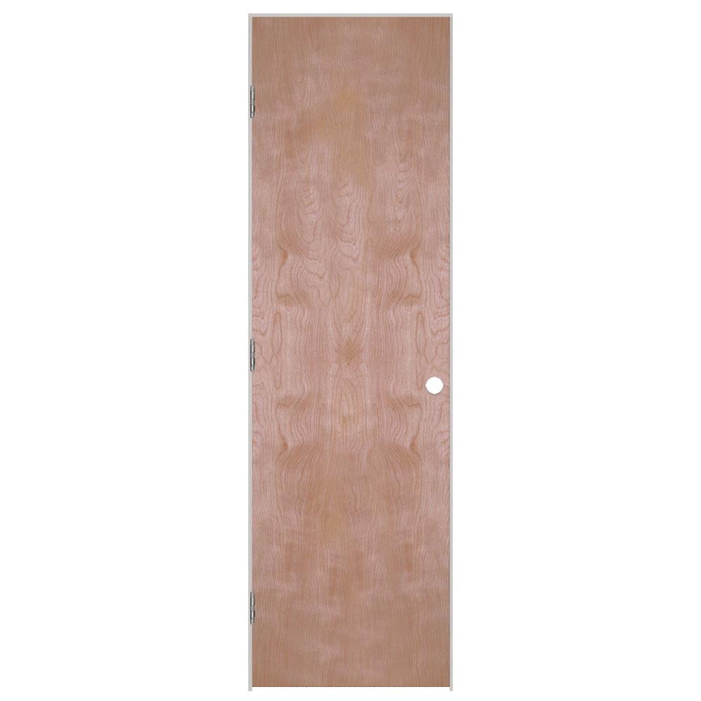 Masonite 24 In X 80 In Flush Hardwood Left Handed Hollow Core
