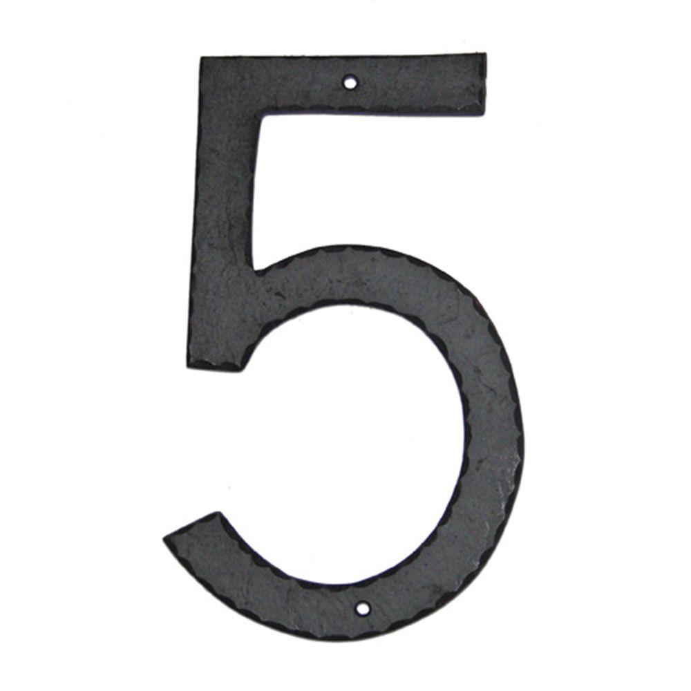 Montague Metal Products 10 in. Textured House Number 5THN5 The Home