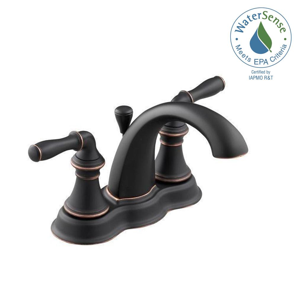KOHLER Devonshire 4 in. 2Handle LowArc WaterSaving Bathroom Faucet