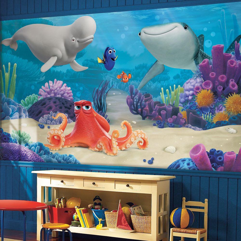 York Wallcoverings 72 In X 126 In Finding Dory Xl Chair Rail 7