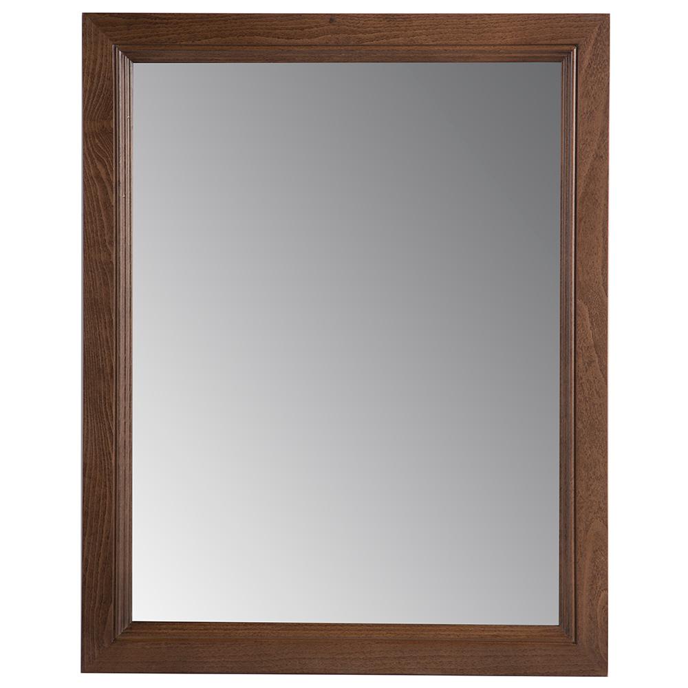 Glacier Bay Valencia 22 in. x 27 in. Single Framed Wall Mirror in