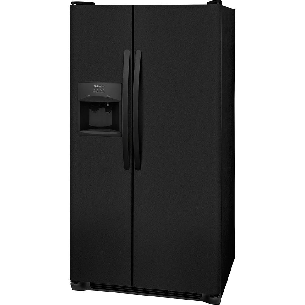 Capacity ft in Ebony Frigidaire FFSS2315TE 33 Inch Freestanding Side by Side Refrigerator with 22.1 cu