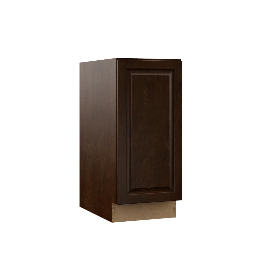 Hampton Bay Designer Series Gretna Assembled 15x34 5x23 75 In Full Height Door Base Kitchen Cabinet Espresso