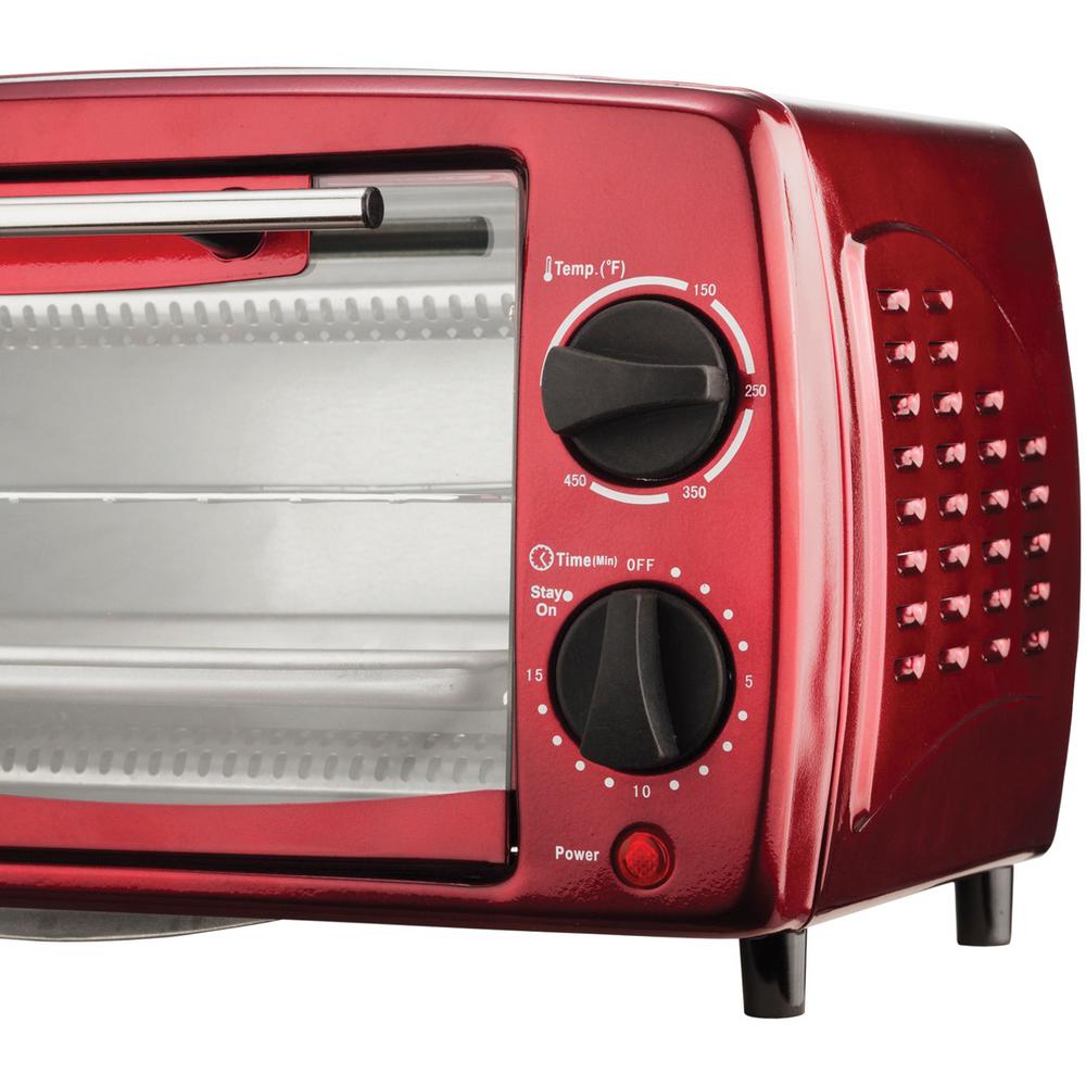 Brentwood 4Slice Red Toaster OvenTS345R The Home Depot