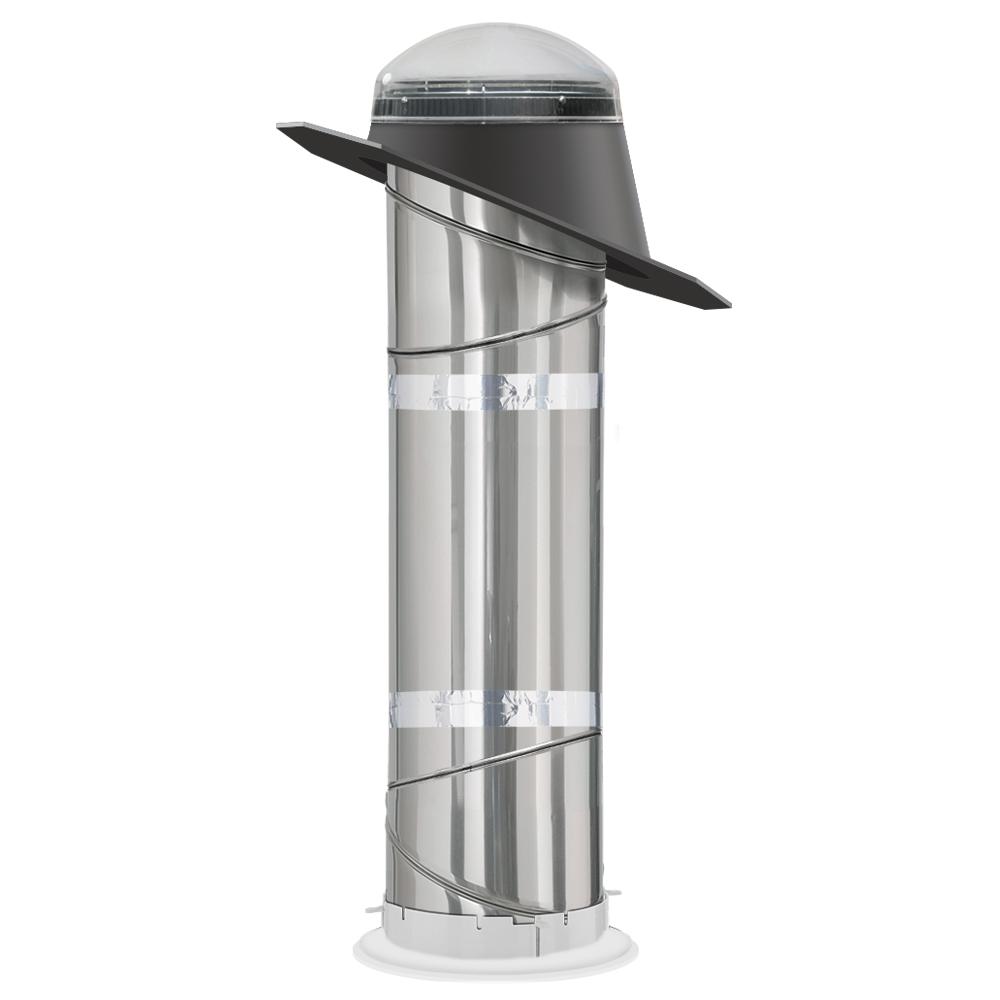 Velux 14 In Sun Tunnel Tubular Skylight With Rigid And Sun Tunnel Tubular Skylight With Rigid And Pitched Flashing