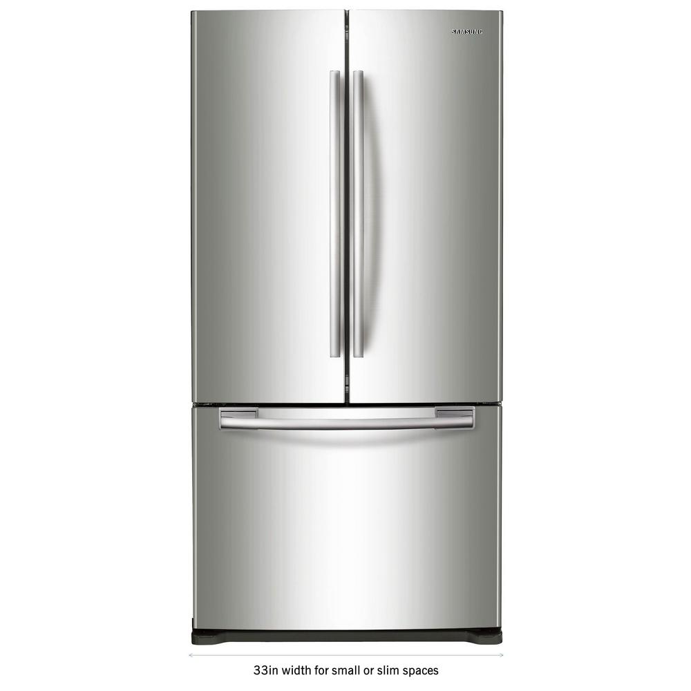 Samsung 33 In W 19 4 Cu Ft French Door Refrigerator In