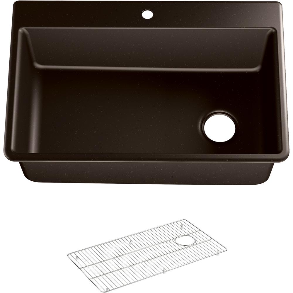 Granite Quartz Composite Kohler Brown Kitchen Sinks