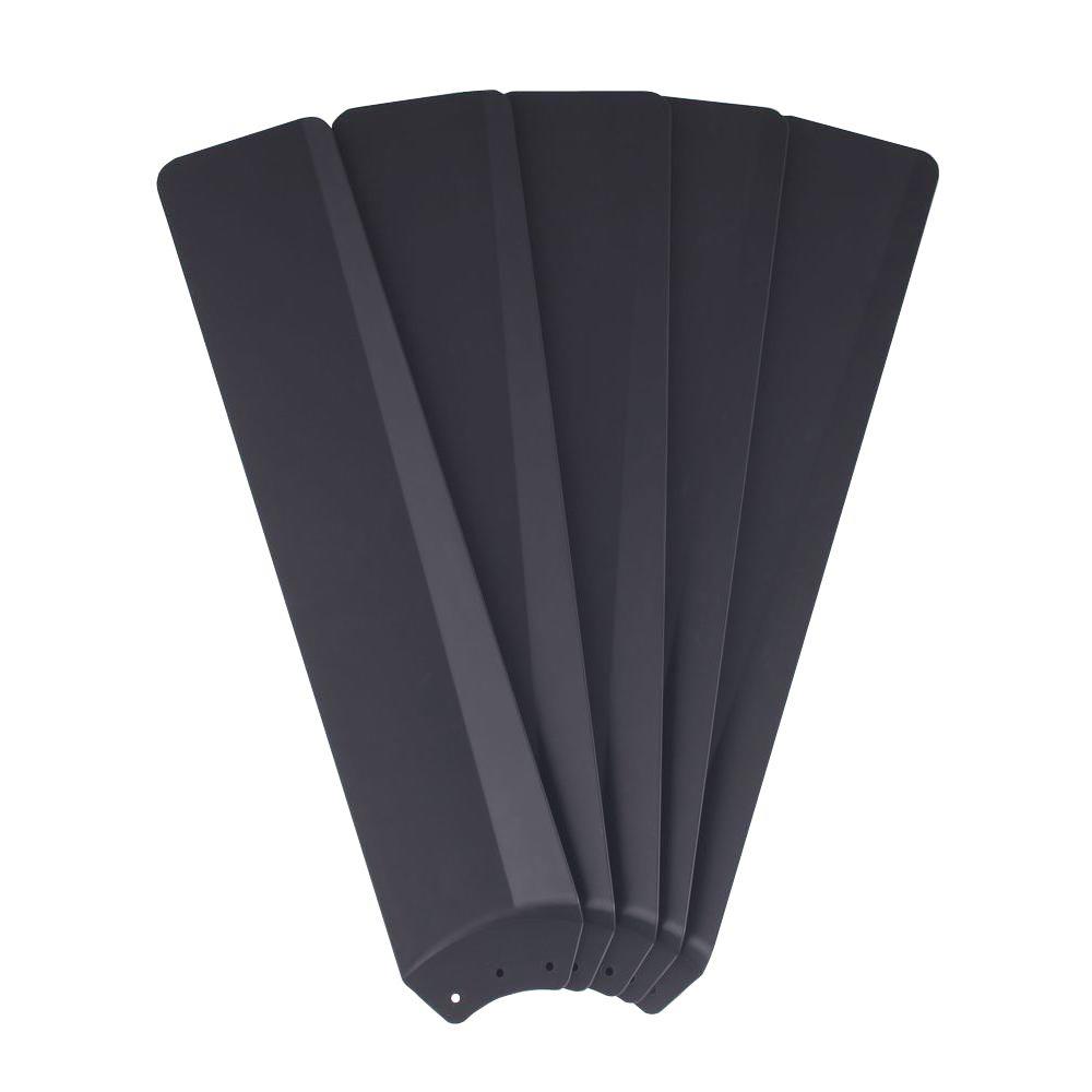 Unbranded Merwry Matte Black 52 in. Ceiling Fan Replacement Blades (5 ...