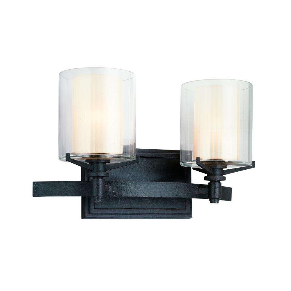 Troy Lighting Arcadia 2 Light French Iron Bath B1712fr The Troy Lighting Arcadia 2 Light French Iron Bath