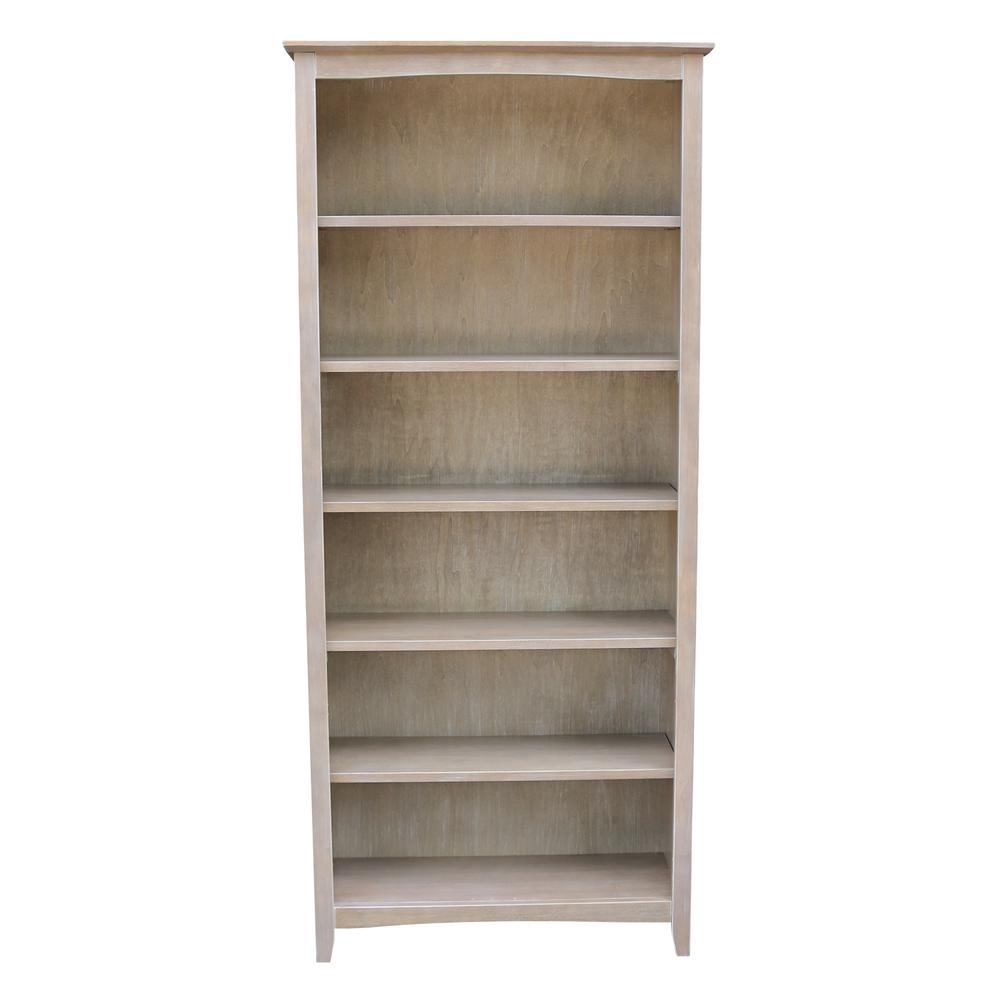 International Concepts Brooklyn 72 in. H Weathered Taupe Gray Bookcase