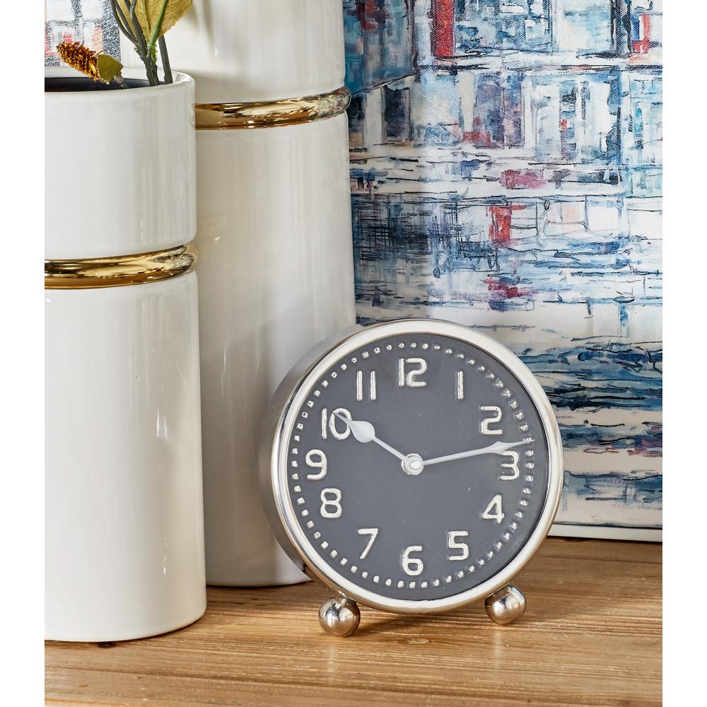Multi-Colored Modern Table Clocks (Set of 2)