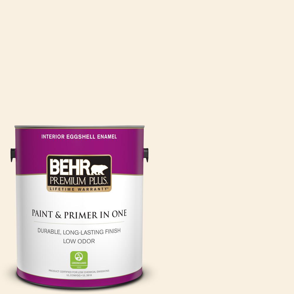 Behr Premium Plus 1 Gal M230 Sweet Coconut Milk Eggshell Enamel M230 1 Sweet Coconut Milk Eggshell Enamel Low Odor Interior Paint And Primer In One