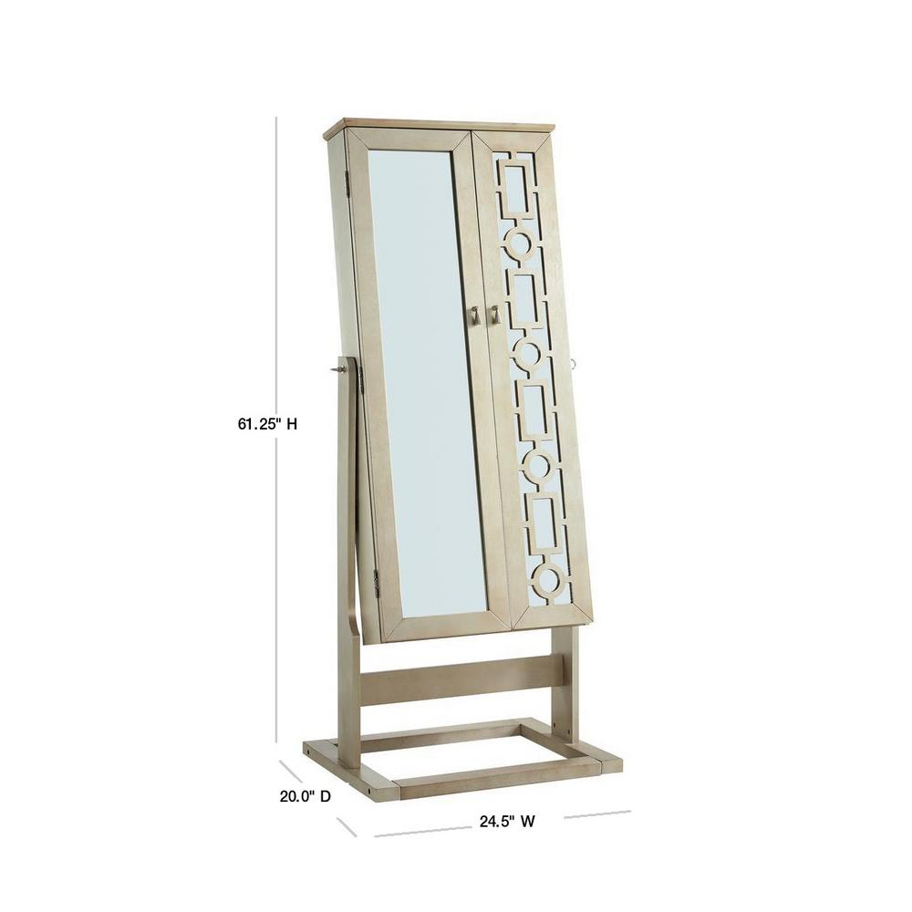 Powell Company Jenkins Silver Cheval Mirror Jewelry Armoires Hd1154j19 The Home Depot - Rectangle Jewelry Armoire Cheval Mirror Powell Company Jenkins Silver Cheval Mirror Jewelry Armoires Hd1154j19 The Home Depot - Rectangle Jewelry Armoire Cheval Mirror