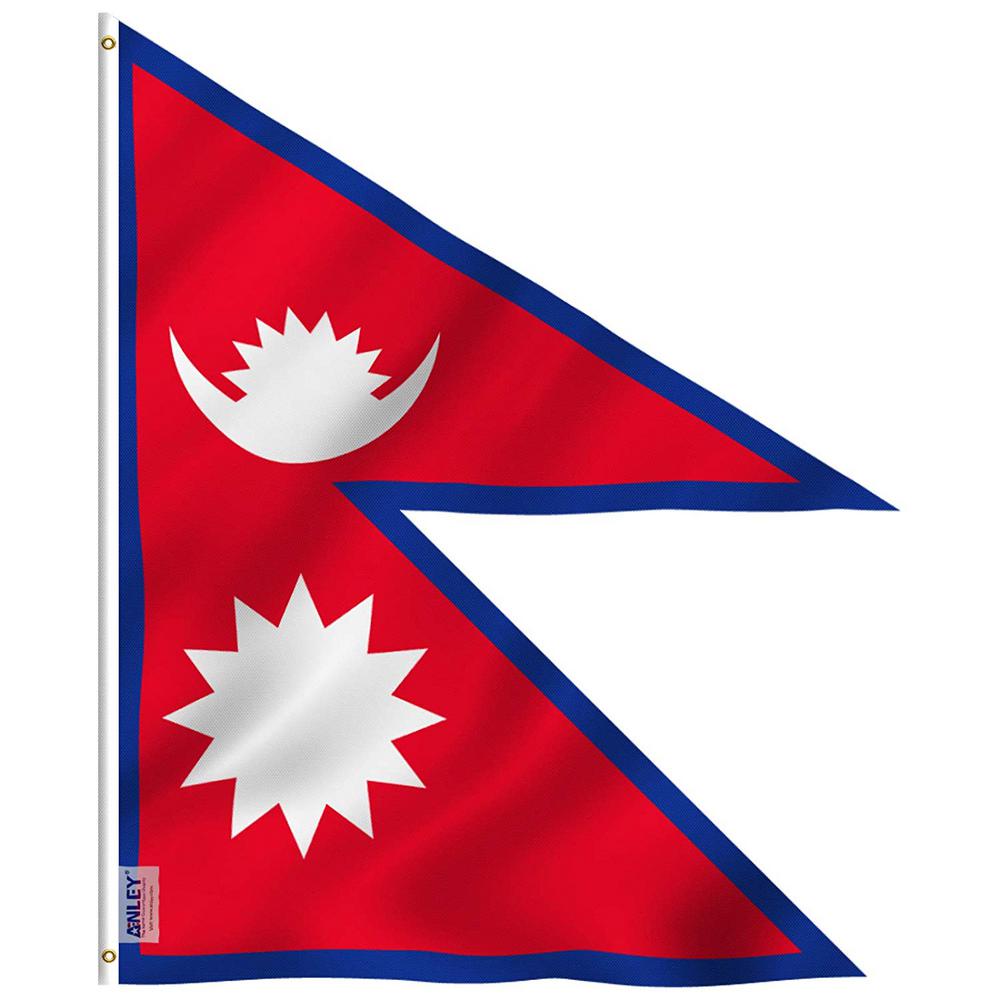 Anley Fly Breeze 2 Ft X 3 Ft Polyester Nepal Flags 2 Sided Flag
