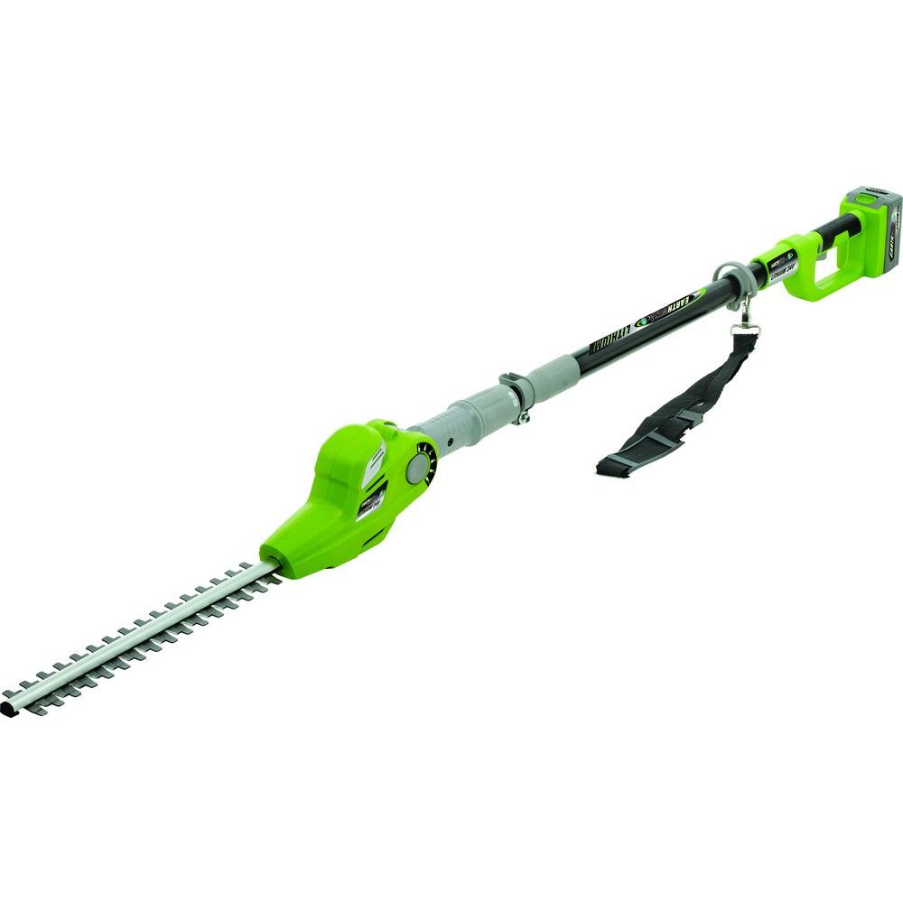 Earthwise 17 inch 24-Volt Cordless Lithium-Ion Pole Hedge Trimmer by Earthwise