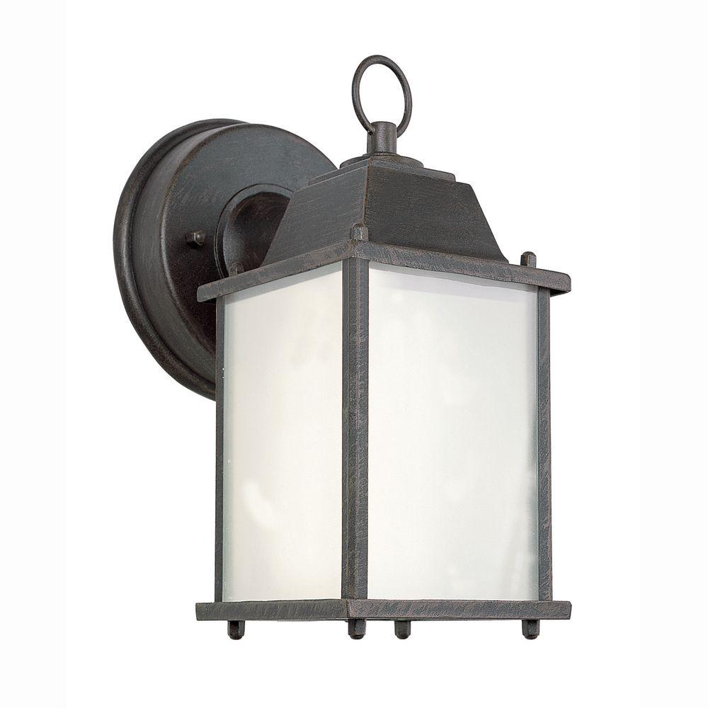 Bel Air Lighting 1 Light Rust Outdoor Wall Coach Wall Lantern