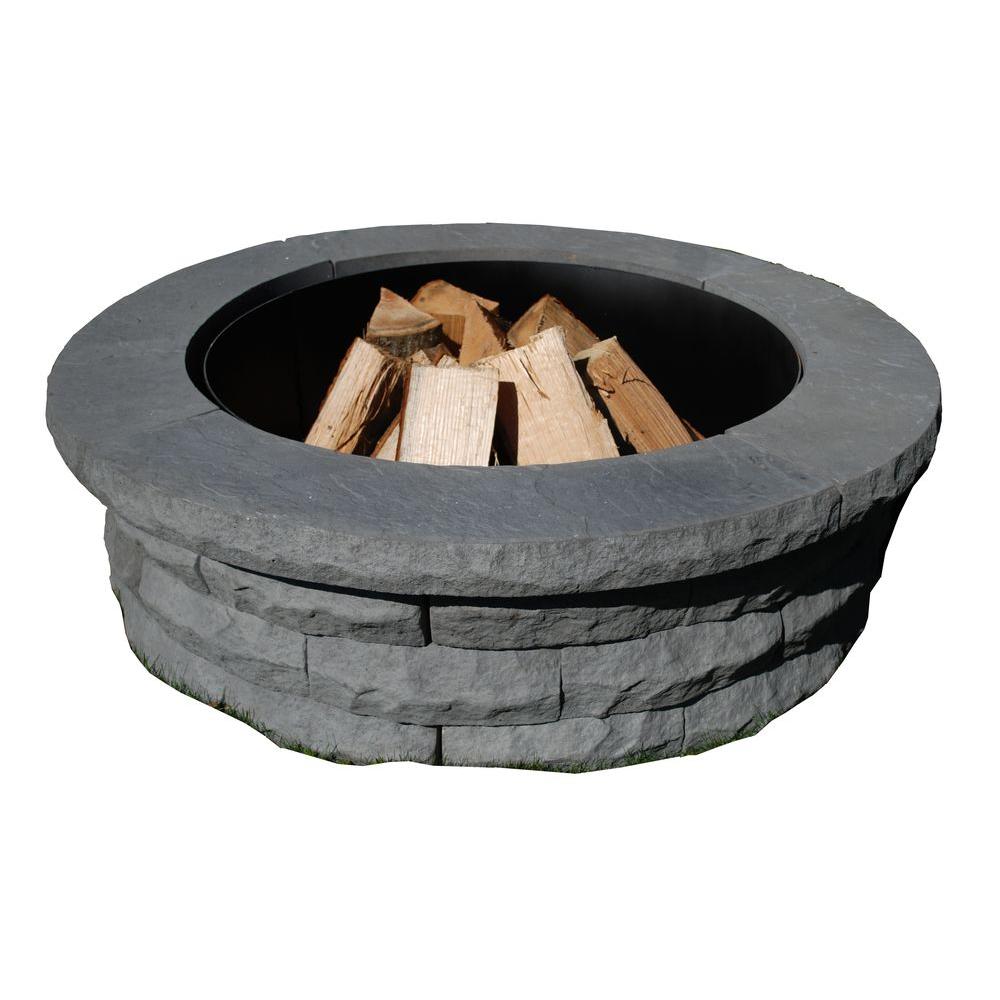 30 In Round Galvanized Steel Fire Pit Ring Ds 18727 The Home Depot