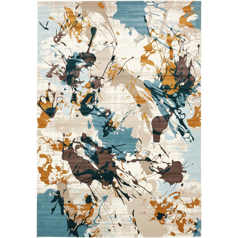 Unique Loom Chimera Splatter Ivory 8 0 X 11 2 Area Rug 3130815 Chimera Splatter Ivory 8 0 X 11 2 Area Rug