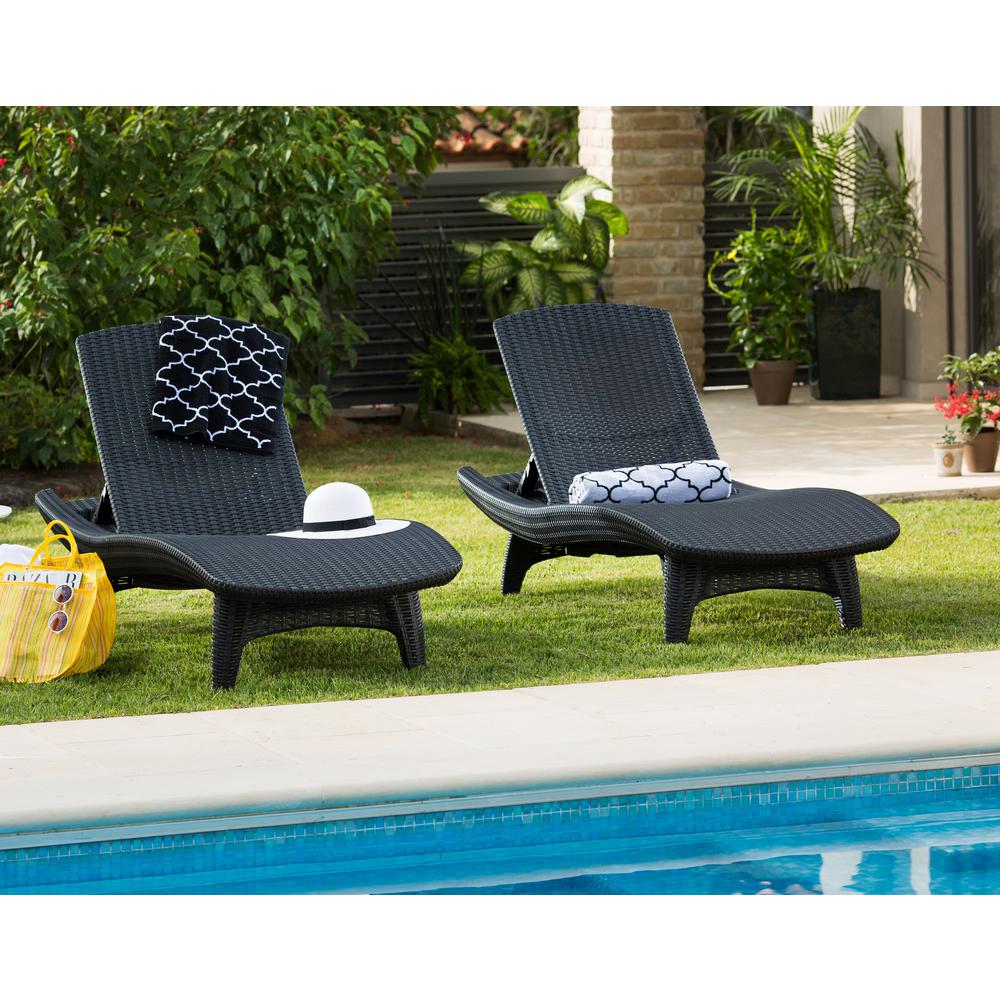 green resin sun lounger