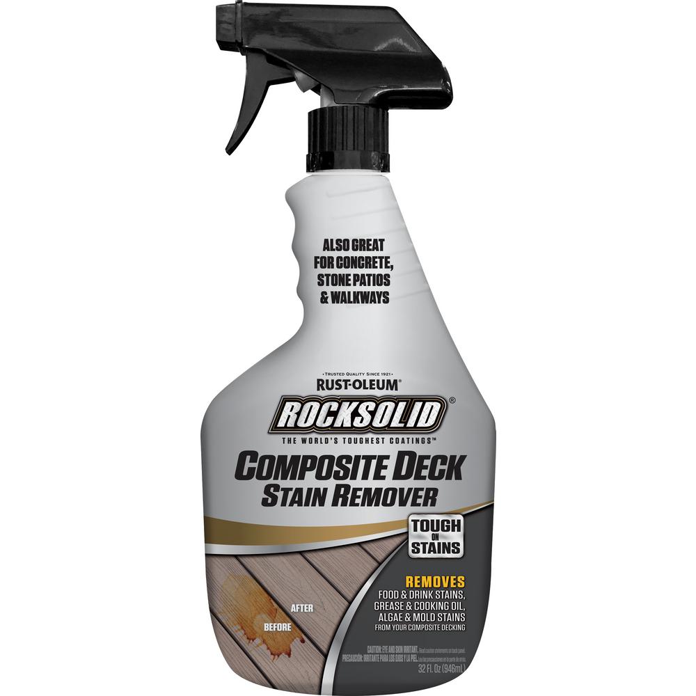 Rust Oleum Rocksolid 32 Oz Composite Deck Stain Remover 350551 The Home Depot 4511