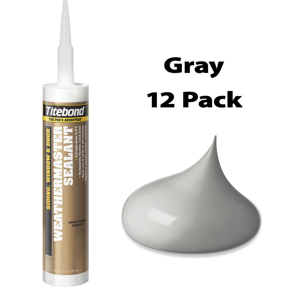 Titebond 10.1 oz. WeatherMaster Gray Sealant (12 Pack)-46721 - The Home ...