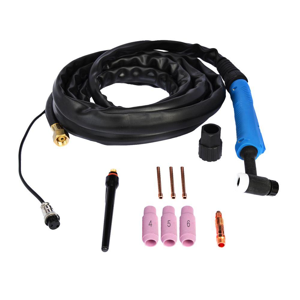 Lotos 13 ft. 2Prong TIG Welding Torch with TIG Accessories KitTT132