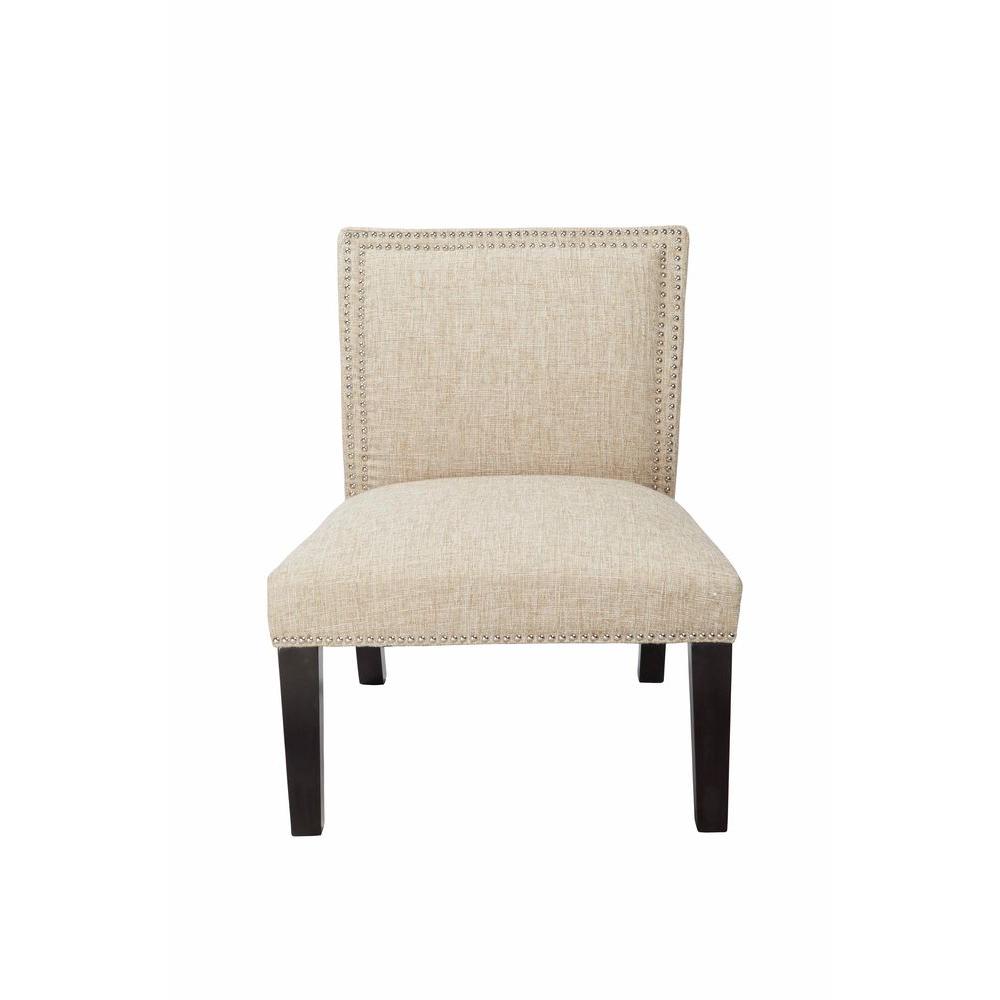 4d Concepts Burnett Sand Polyester Slipper Chair 778611 The Home Depot 4d Concepts Burnett Sand Polyester Slipper Chair