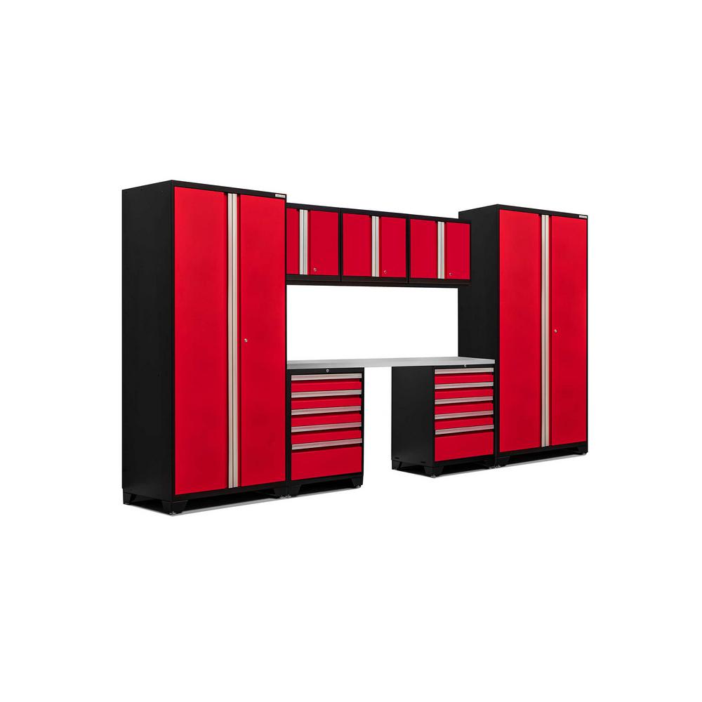 Red 24 In Garage Cabinets Storage Systems W X 24 In D