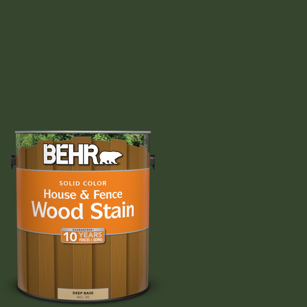 BEHR 1 gal. #SC-120 Ponderosa Green Solid Color House and Fence