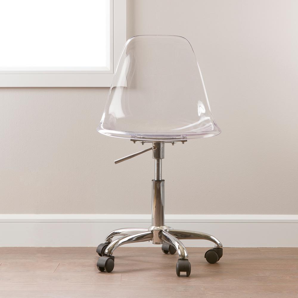 South Shore Annexe Clear Office Chair With Wheels 100075 The
