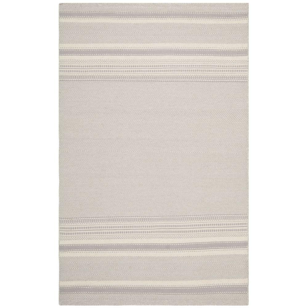 Safavieh Kilim Grey/Ivory 5 ft. x 8 ft. Area RugKLM419B5 The Home Depot