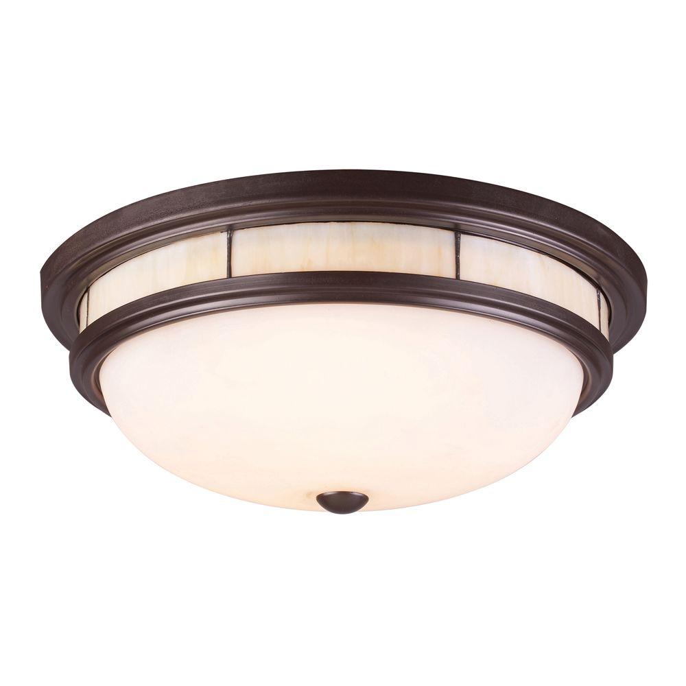 An Lighting Tiffany Flushes 3 Light Oiled Bronze Ceiling Mount An Lighting Tiffany Flushes 3 Light Oiled Bronze Ceiling Mount Flush