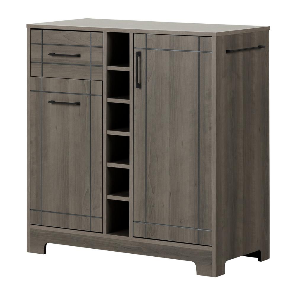 Bars Bar Sets Kitchen Dining Room Furniture The Home Depot Vietti Gray Maple Buffet