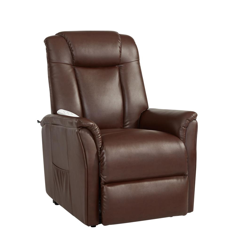 automatic lift chairs worcherster power recliner lift chair in cognac recliners chairs the home depot automatic lift chairs worcherster power recliner lift chair in cognac recliners chairs the home depot