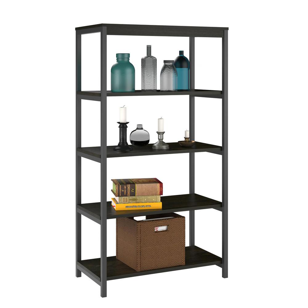 Ameriwood Bria Rustic Um Oak 5 Shelf Bookcase Hd29544 The Ameriwood Bria Rustic Um Oak 5 Shelf Bookcase Hd29544 The Home Depot