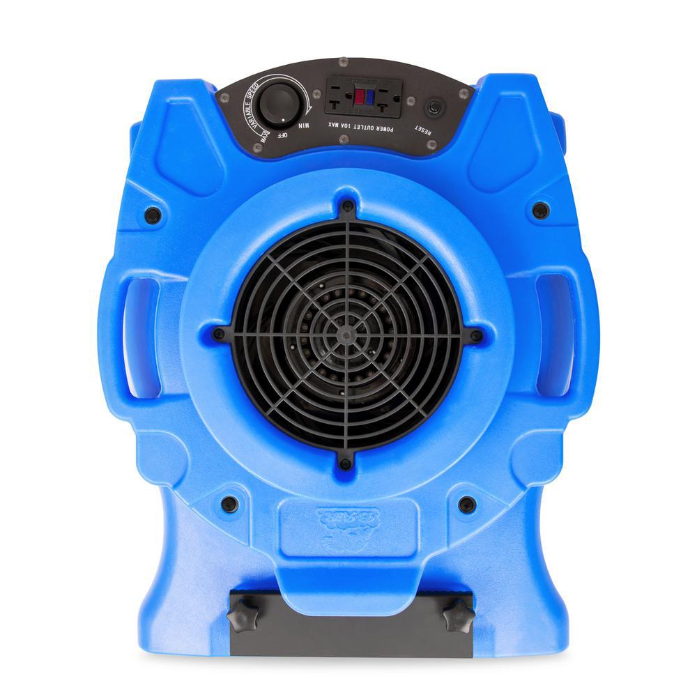 B-Air 1/4 HP Low Profile Blue Air Mover Blower Fan For Water Damage ...