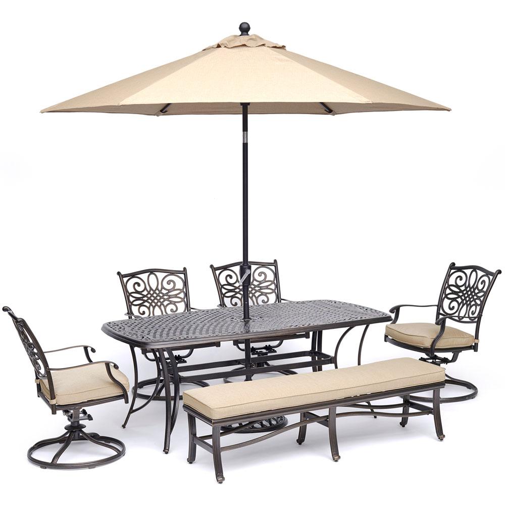 Cast Aluminum Patio Dining Furniture Patio Furniture The Home Depot