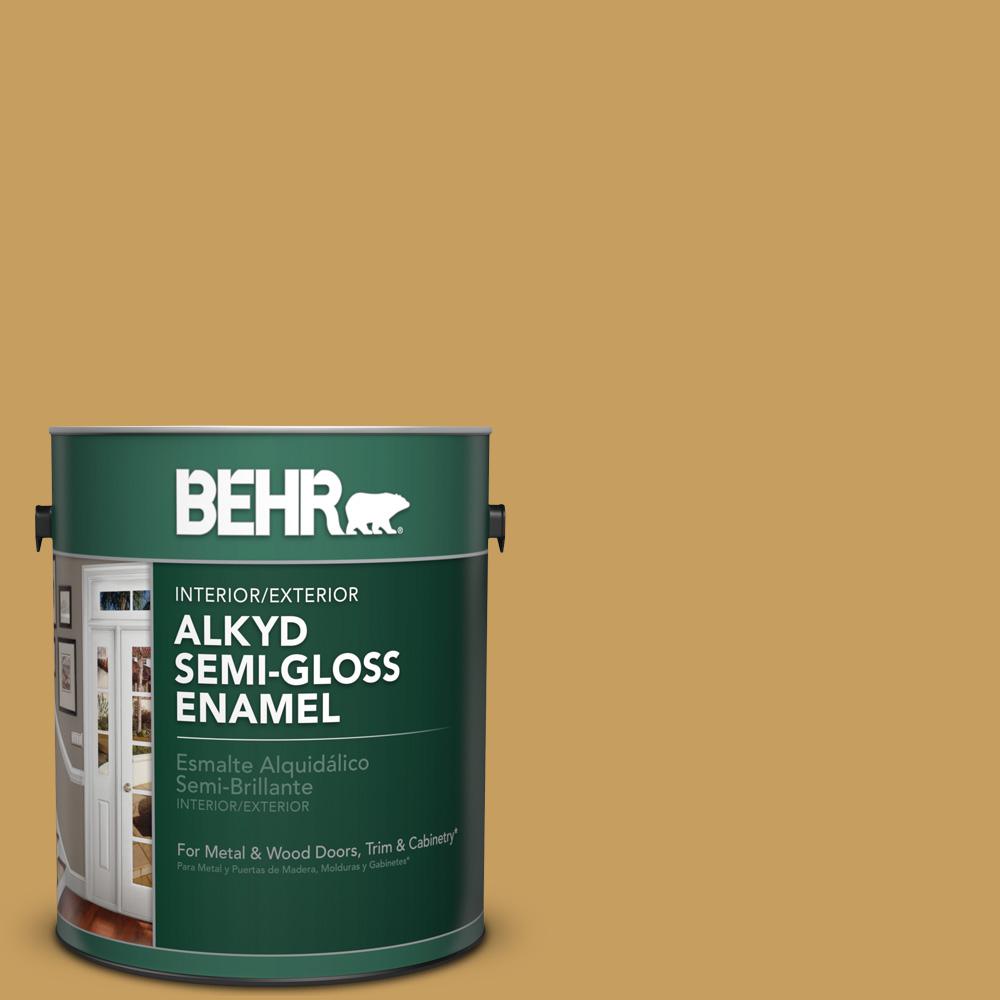 BEHR 1 gal. M3005 Ginger Jar SemiGloss Enamel Alkyd Interior