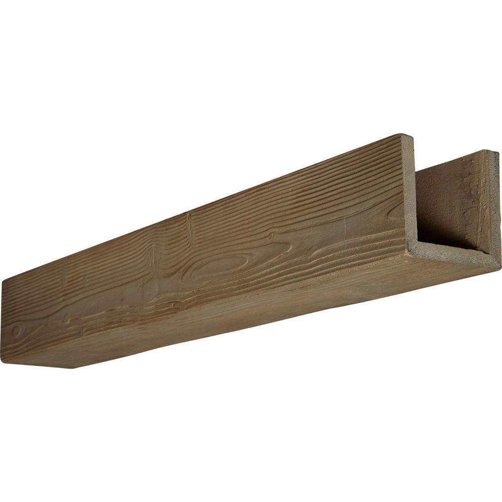 Faux Wood Beams Mouldings Moulding Millwork The Home Depot 4 In X 6 22 Ft 3 Sided U