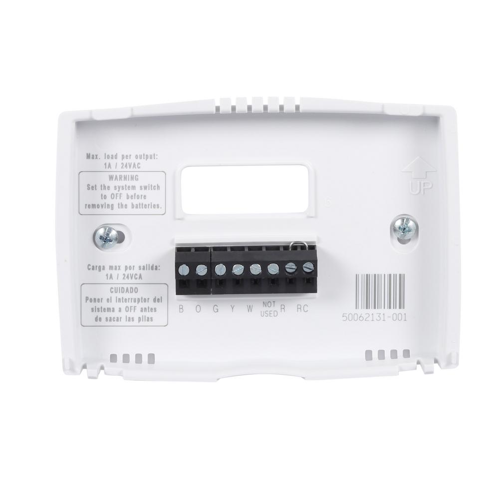 Honeywell Home 1 Week Programmable Thermostat With Digital Display Rth221b The Home Depot