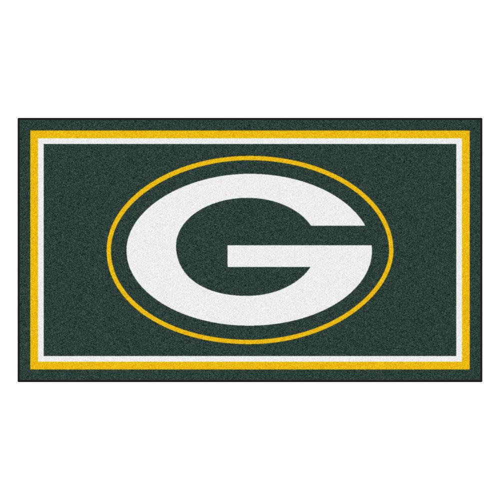 Fanmats Nfl Green Bay Packers 3 Ft X 5 Ft Ultra Plush Area Rug