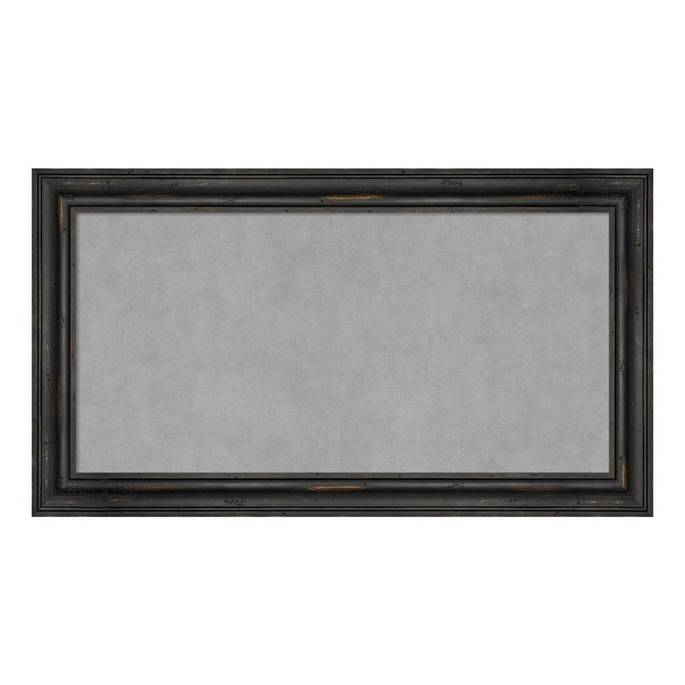Amanti Art Rustic Pine Black Narrow Framed Memo Board