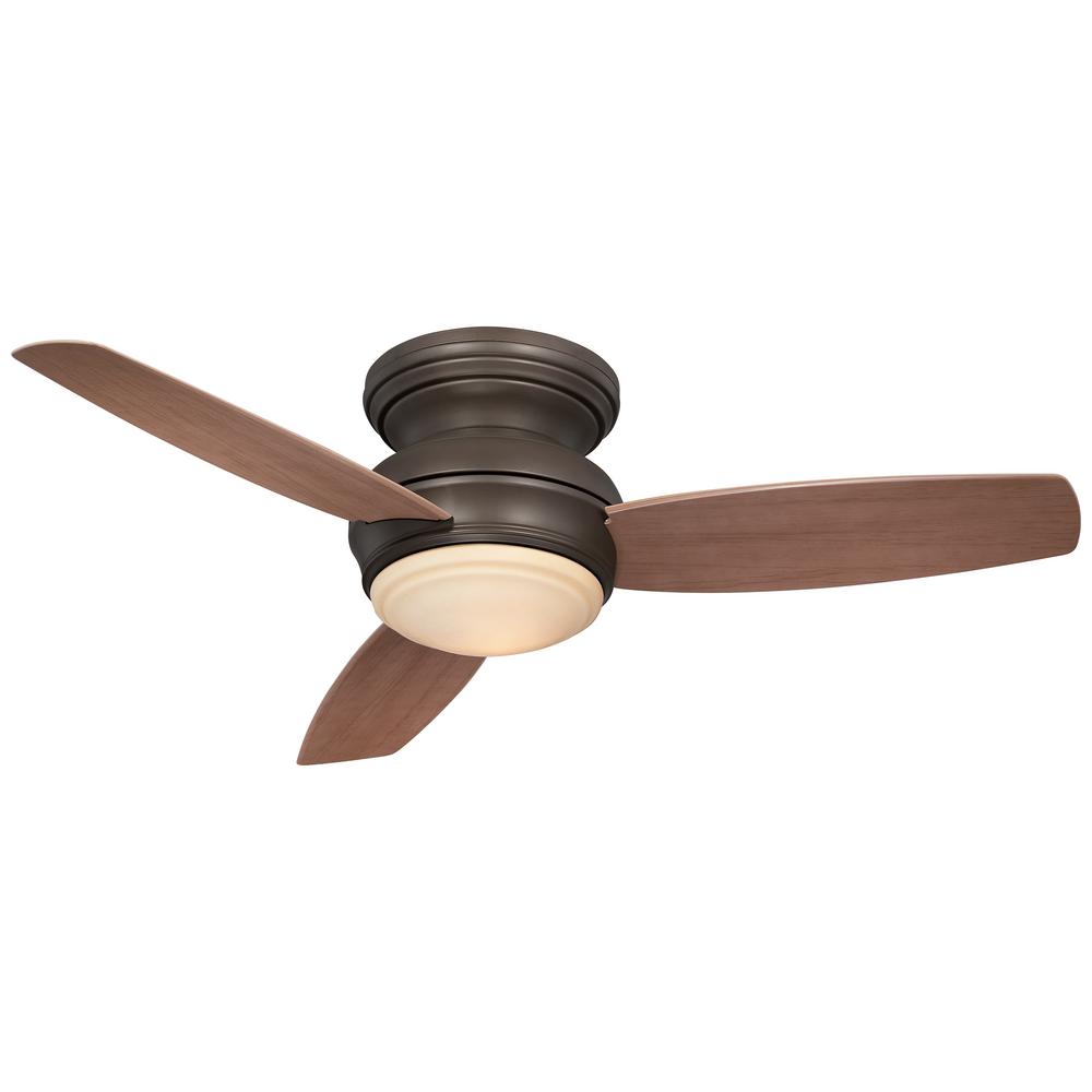Minka Aire Traditional Concept 44 In Integrated Led Indoor Outdoor Oil Rubbed Bronze Ceiling Fan With Light Wall Control