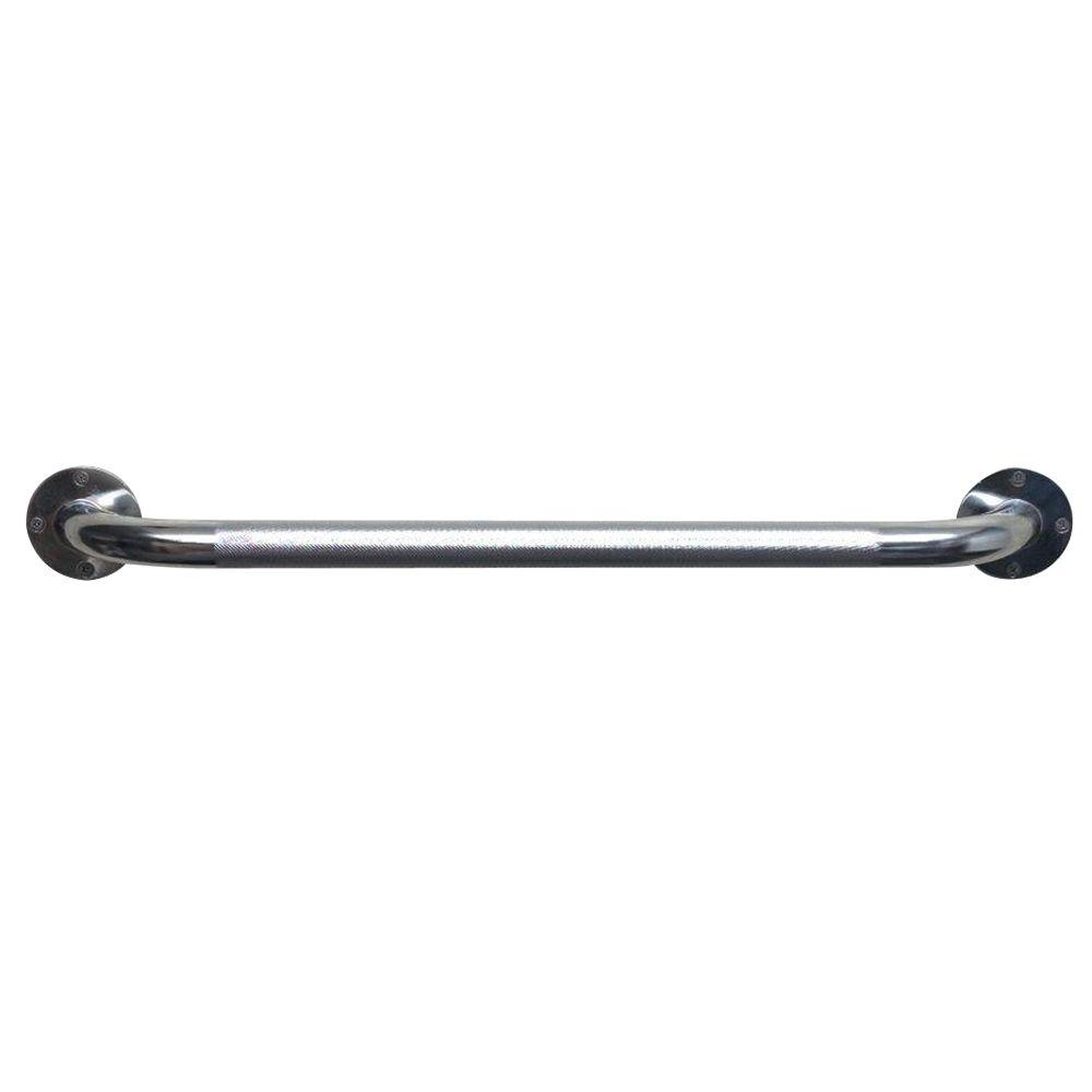 DMI Institutional 24 in. Knurled Grab Bar in Chrome52115300624 The