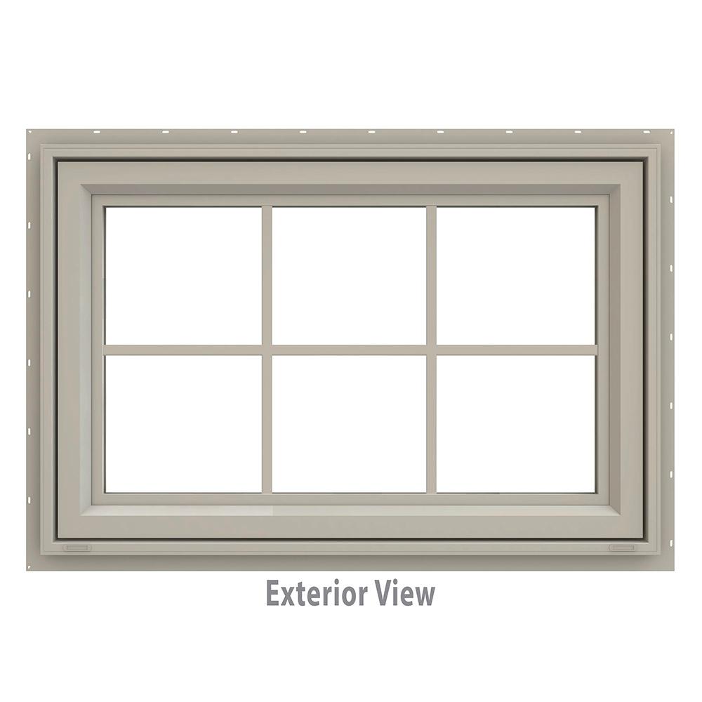 Andersen Installed 100 Series Fibrex Awning Windows Hsinstandwaw V 4500 Series Desert Sand Vinyl Awning Window